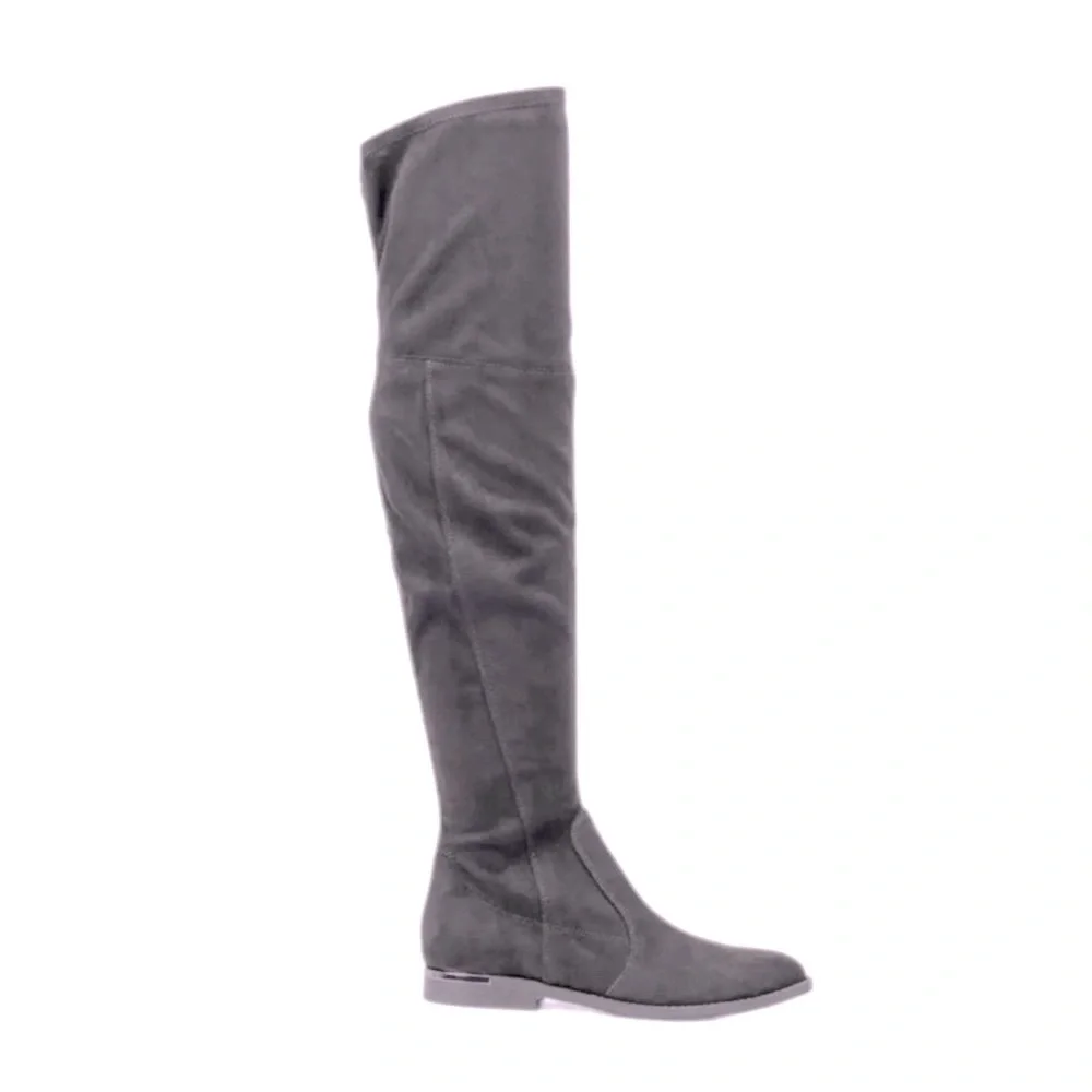 NEW! MARC FISHER Women's Over The Knee Boots Black Faux Suede Size 8.5